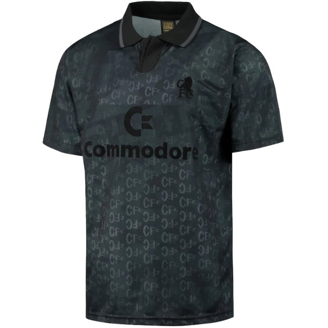 Chelsea 1992 Black Out Retro Football Shirt (Essien 5)-SoccerKits Hub | Buy Soccer Jerseys Online